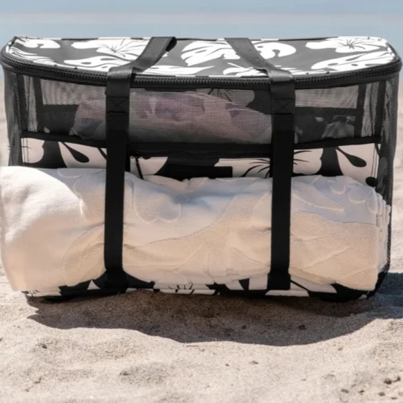 ALOHA Collection CleverMade Collapsible Beach Tote - Picture 4 of 8